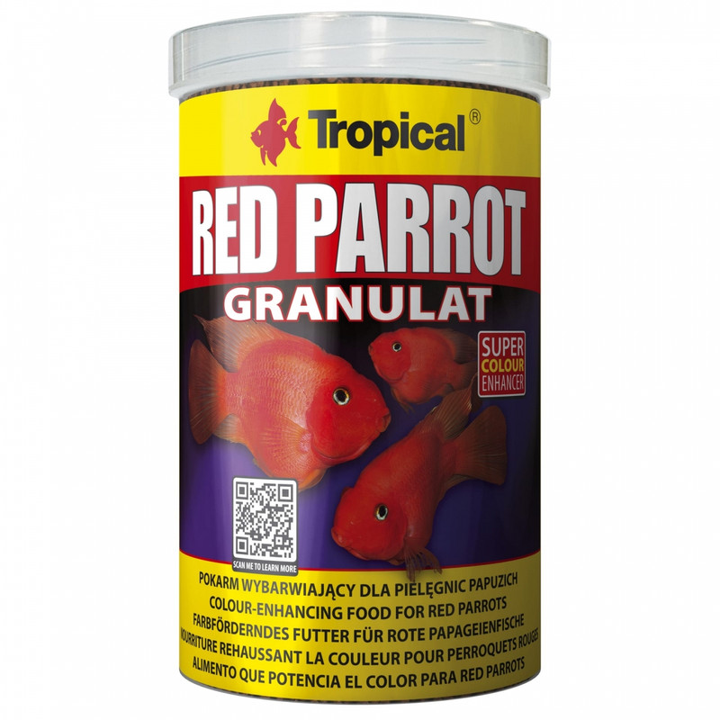 tropical red parrot granulat