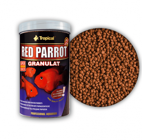 tropical red parrot granulat